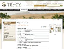 Tablet Screenshot of calendar.ci.tracy.ca.us